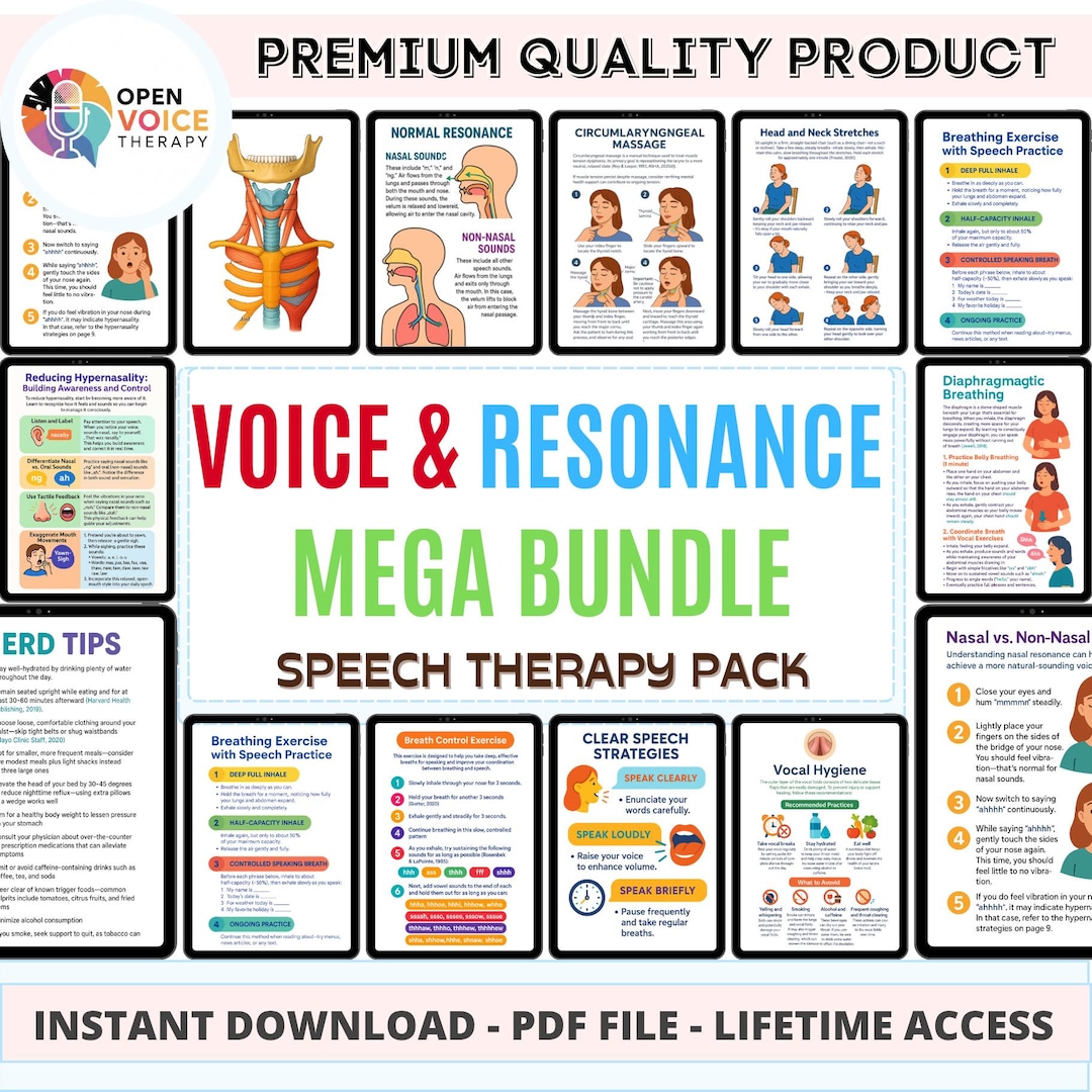 Voice Rase Pdf The Voice & Resonance Workbooks PDF for Voice Therapy Evidence Based ...