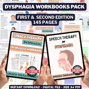 Dysphagia Workbook | Speech Therapy Starter Kit | SLP Notes | Adult Speech Therapy