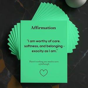 Printable Affirmation Cards – Inner Child Healing, Emotional Support & Trauma-Informed Journal Prompts