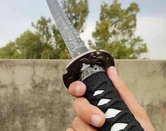 Hand Forged Damascus Steel Katana Sword