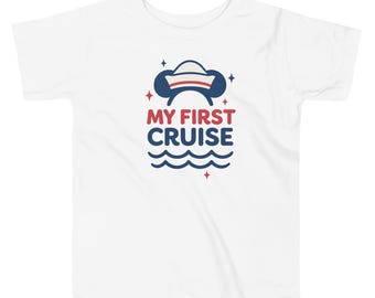 Meine erste Kreuzfahrt Kleinkind Shirt | Disney inspiriert Cruise Tee | Mäuseohren mit Seemannshut | Babys erster Urlaub Shirt | Familie Cruise Shirt