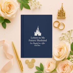 Diário de Cartas para o Meu Futuro Marido – Caderno Felizes para Sempre – Capa de Castelo – Presente para Chá de Panela – Lembrança de Casamento – Presente de Noivado