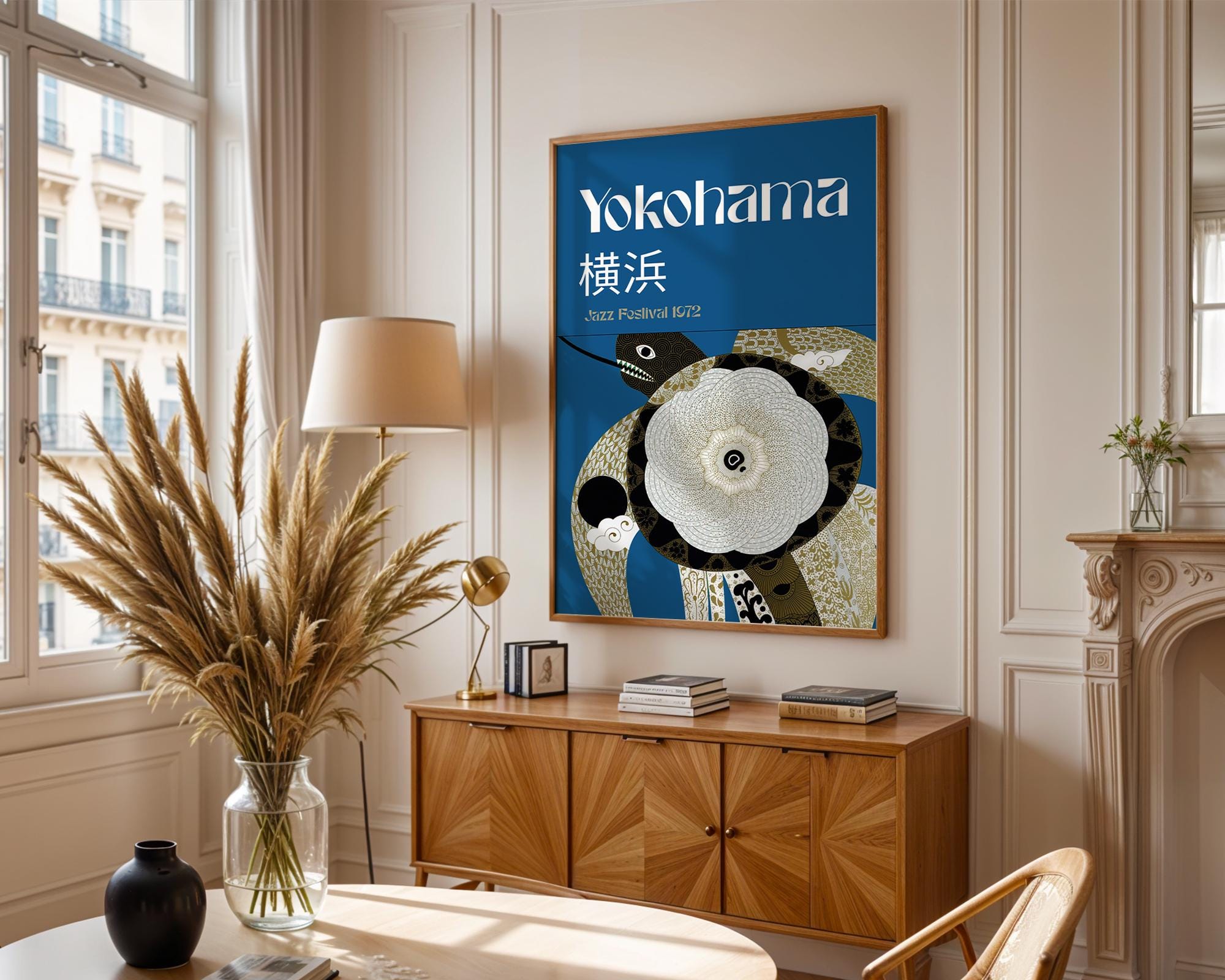 浮世絵 vintage poster 歌川国芳 「太平記英勇伝 淺久良左エ門太夫義兼 朝倉義景