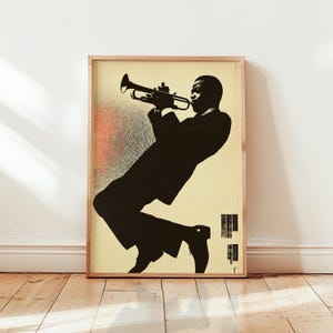 Vintage Jazz Poster – Vintage Music Wall Print – Mid-Century Festival Art – Unframed