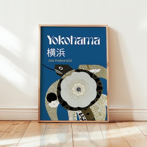 Póster del Festival de Jazz de Yokohama de 1972 – Impresión artística vintage de jazz japonés – Decoración de pared musical retro – Sin marco
