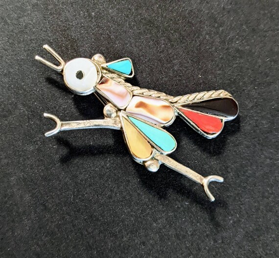 Roadrunner Bird Magnificent Native American Men/'s Bolo Tie Turquoise and Coral Vintage Unsigned Artisan Crafted Symbol of Protection