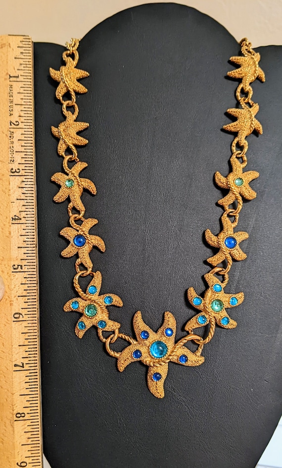 Stunning Vintage Trifari Starfish Necklace - image 1