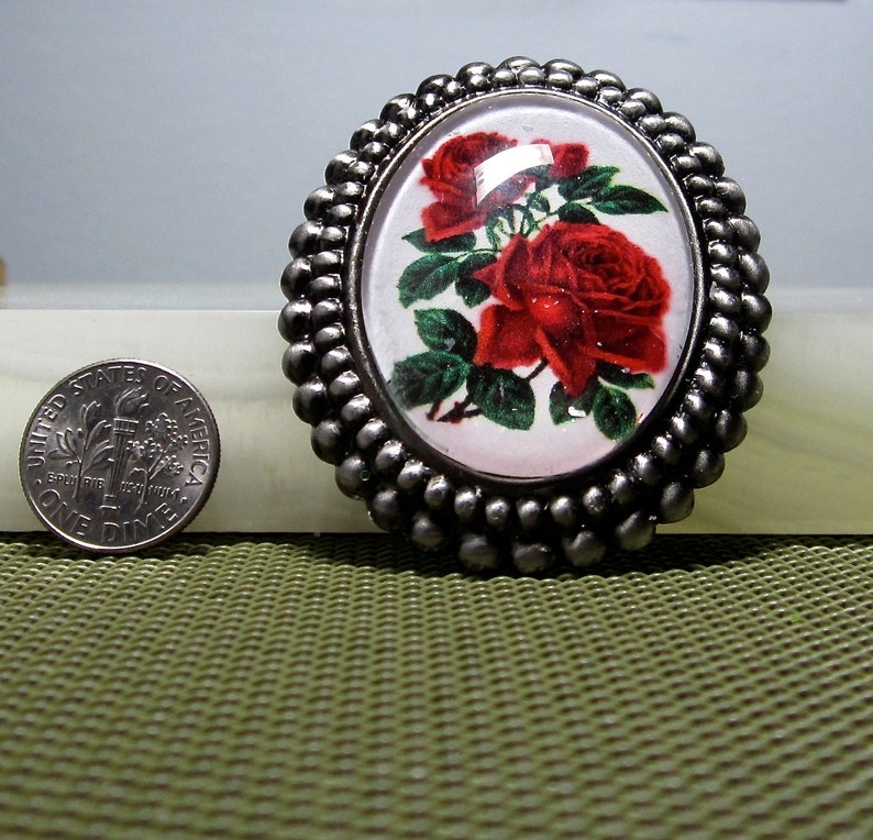 Red Roses BroochPendant