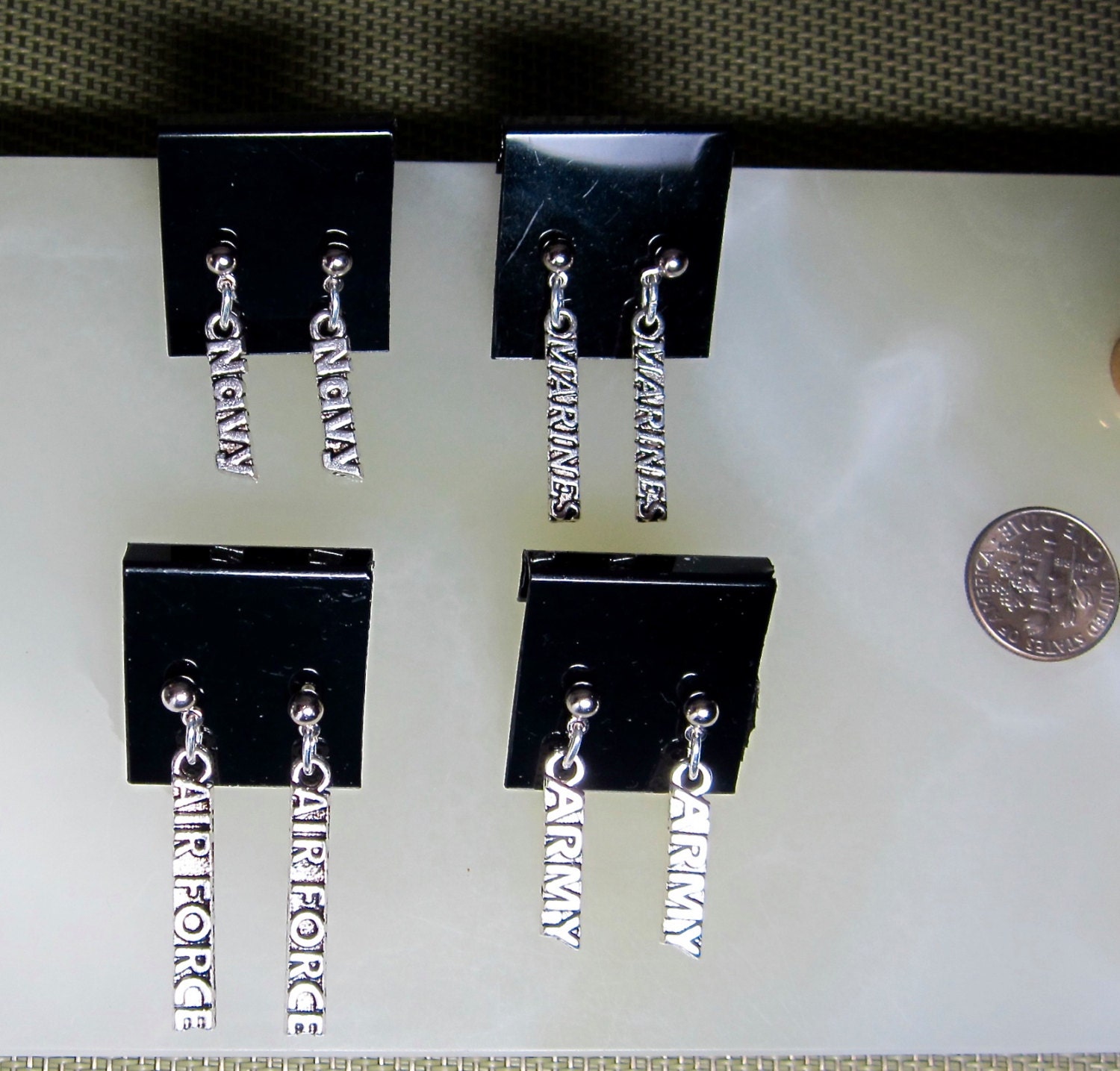 Military Earrings Etsy