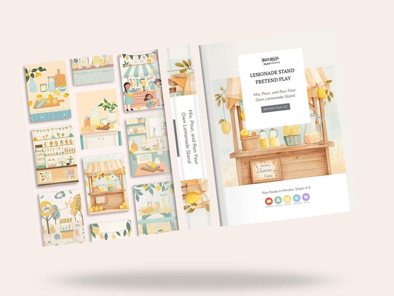 Lemonade Stand Pretend Play Printable, Real Life Role Play Activity for ...