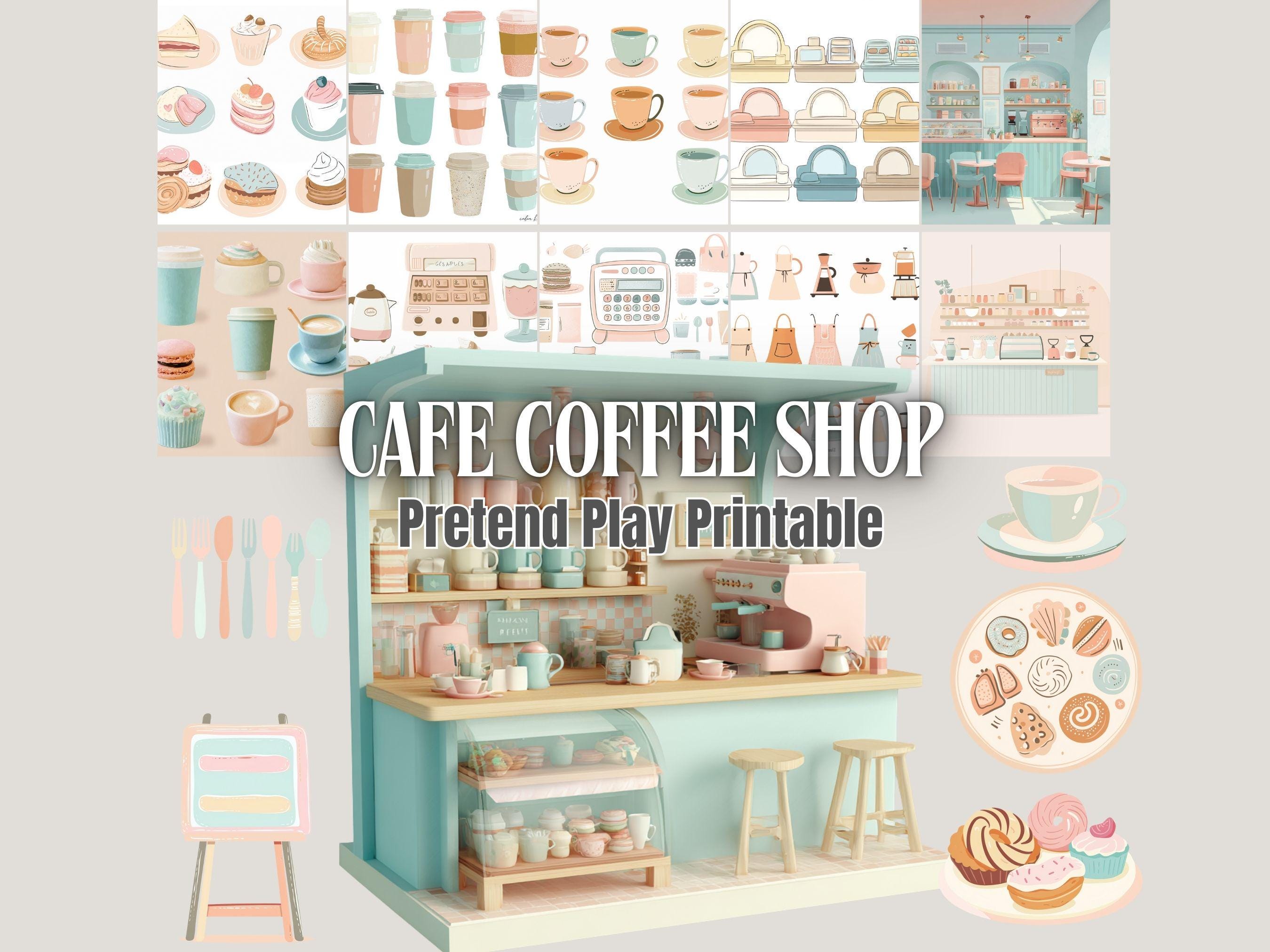 Cafe Pretend Play Set | Coffee Shop Role, Dramatic Play (PDF - Etsy ...