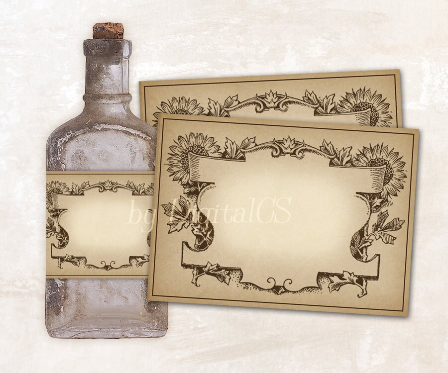 Printable Apothecary Labels for Jars Jar Labels Vintage Labels Vintage ...