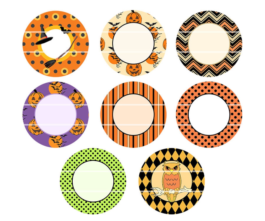 Halloween Labels Halloween Party Printable Halloween Cake Topper ...