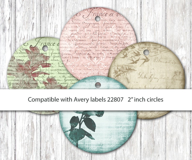 Printable Labels Avery Labels Printable Gift Tags Circle - Etsy