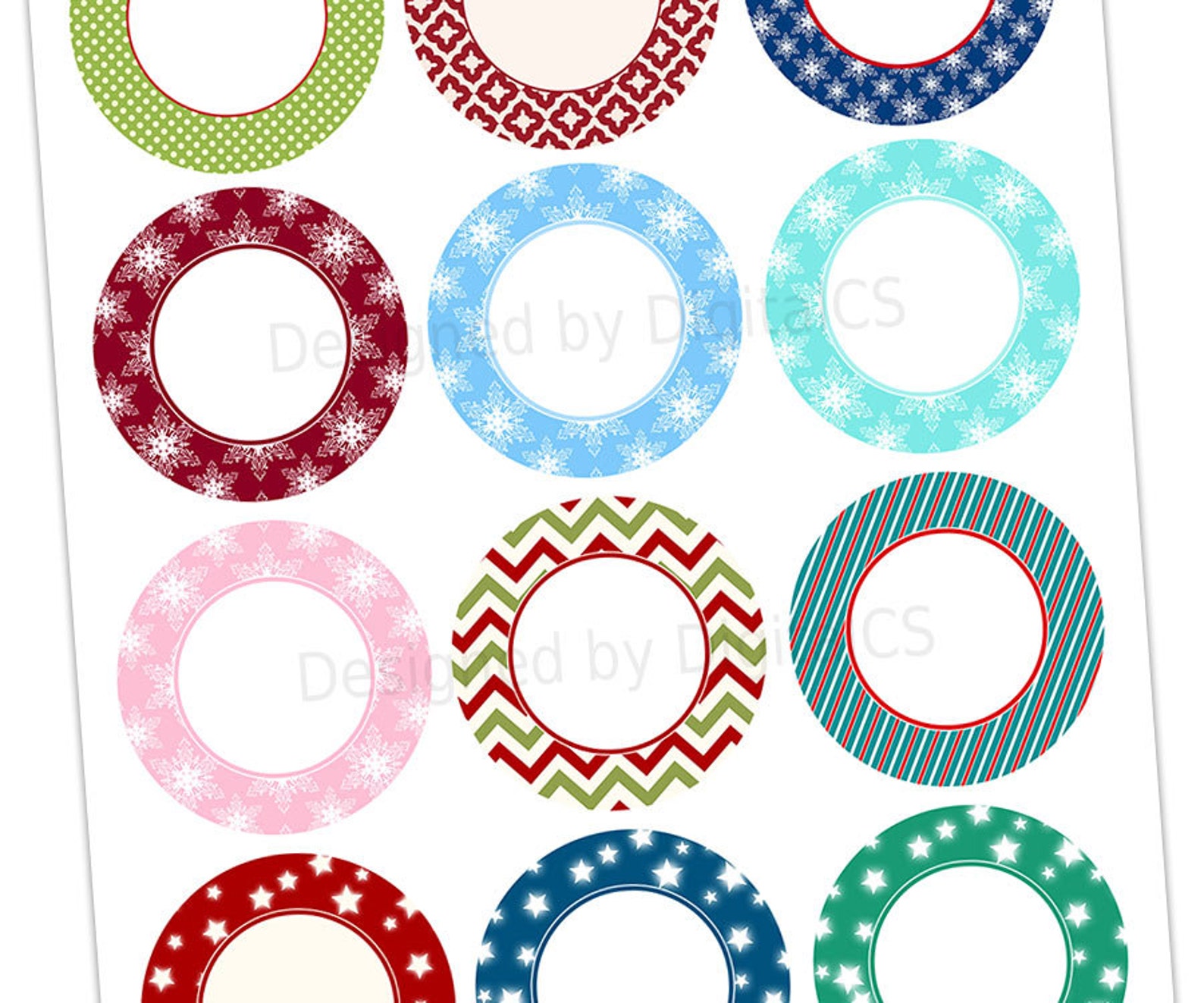 Christmas Party Printables Printable Cake Topper Christmas Cake Topper ...