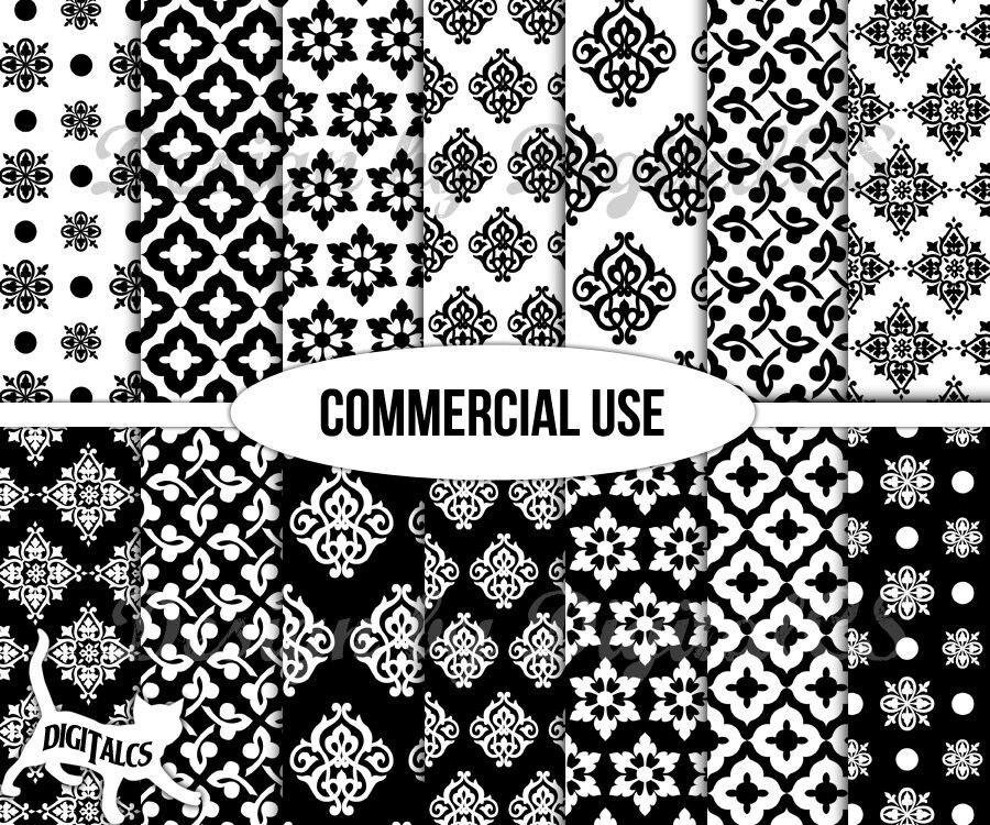 Digital Paper Black And White Scrapbook Wrapping Digital Paper Black And White Scrapbook Wrapping