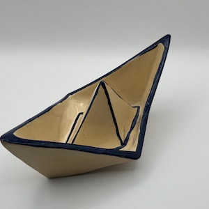 Origami paper boat