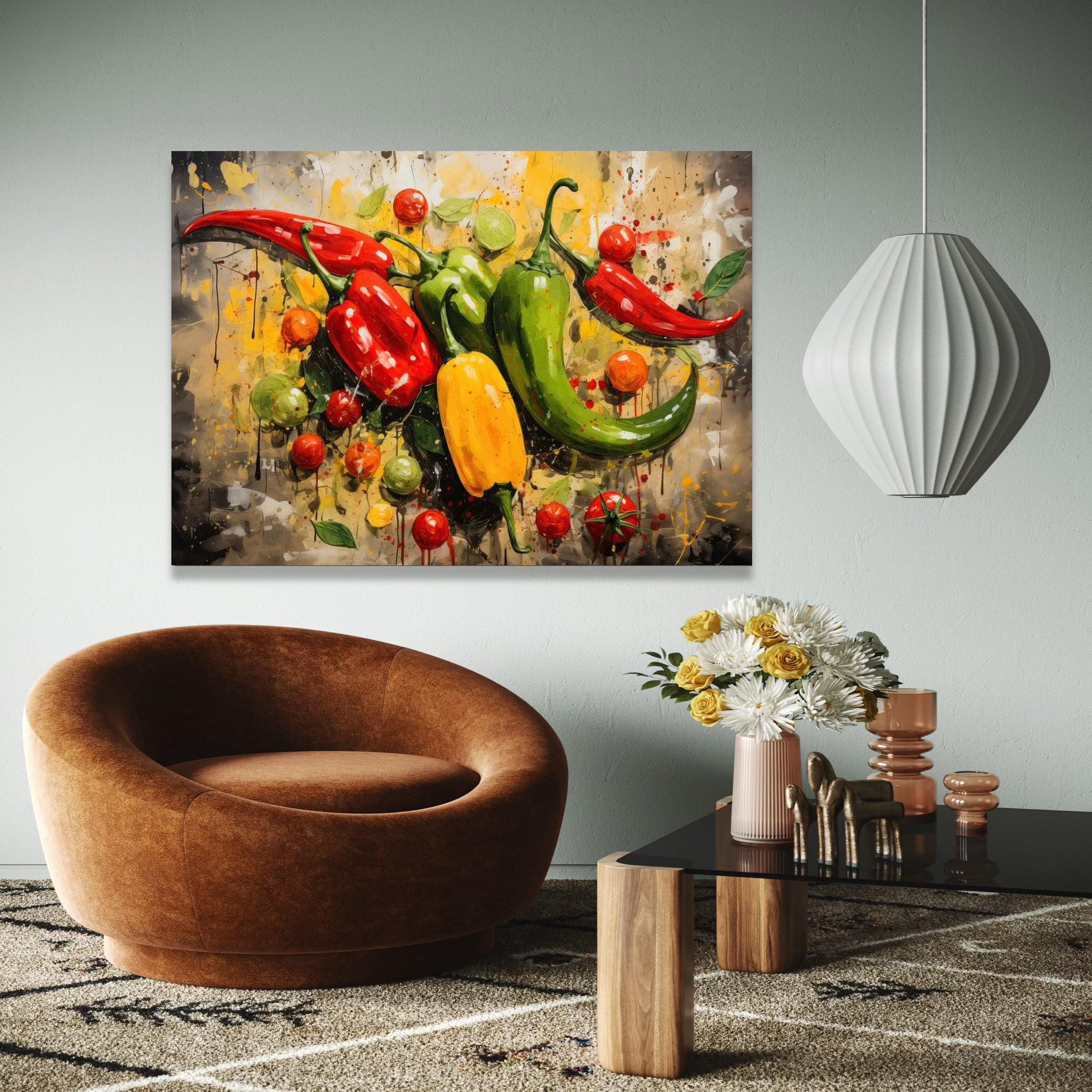 Chilli Painting - Etsy UK