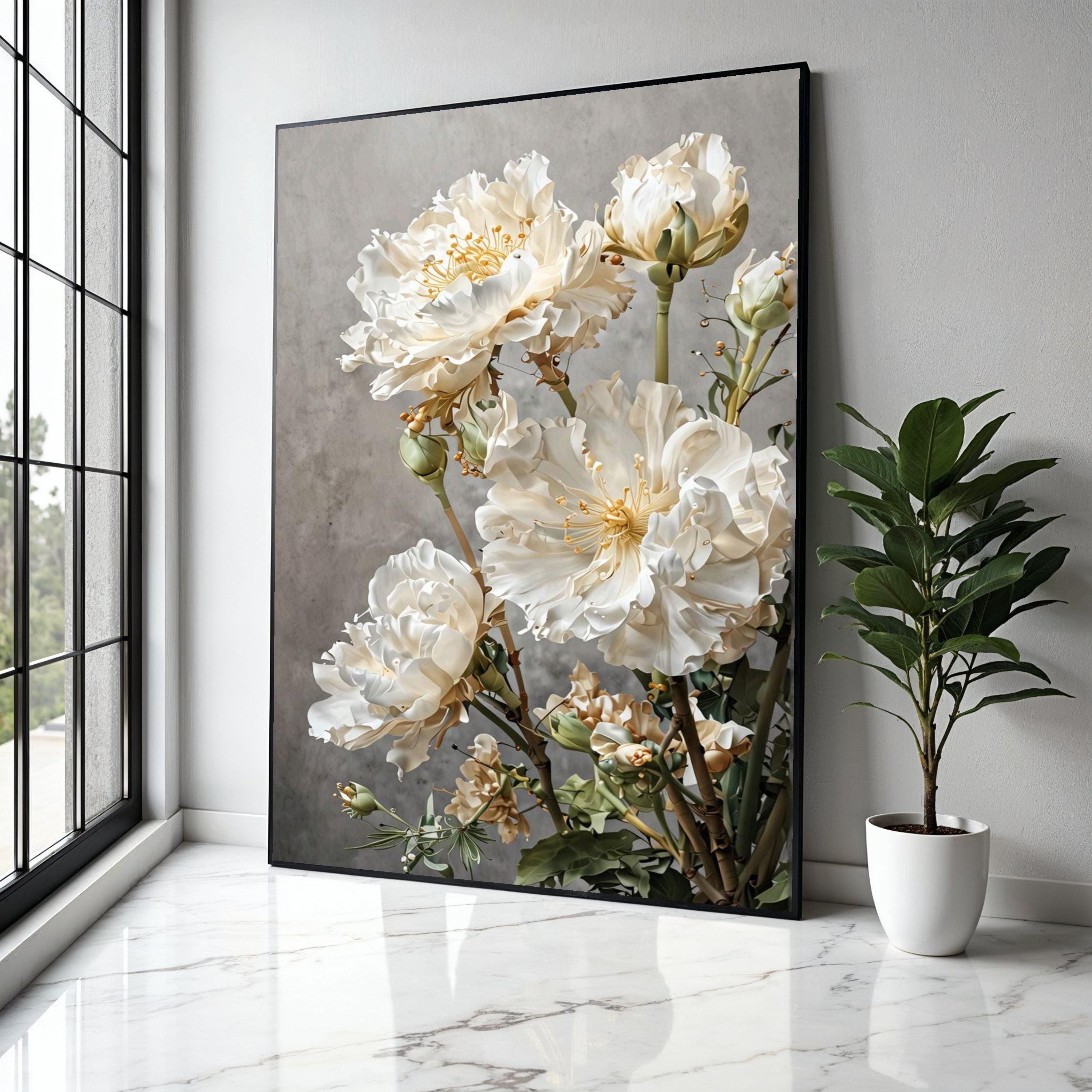 Kathryn White 花瓶と花の絵画 Kathryn white canvas art - Etsy 日本