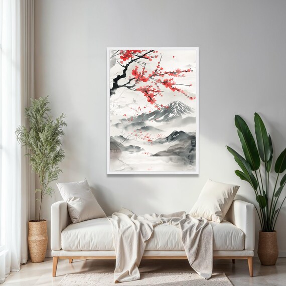 キャンバス プリントアート 富士と桜  インテリア 絵画 キャンバス プリントアート 富士と桜 インテリア 絵画