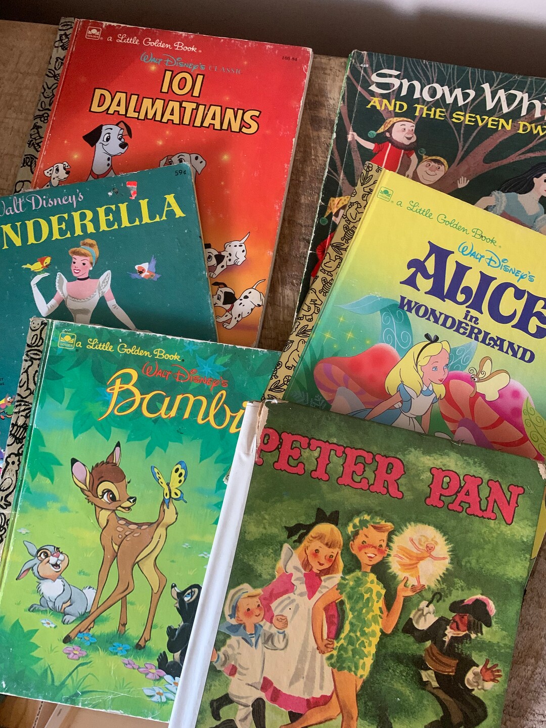 Vintage Disney Children's Books Set of 6 Etsy