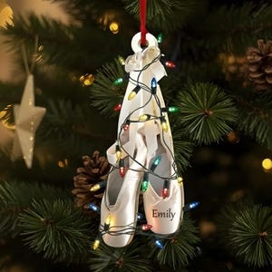 Personalized Ballet Slippers Ornament: Gift for Dancer