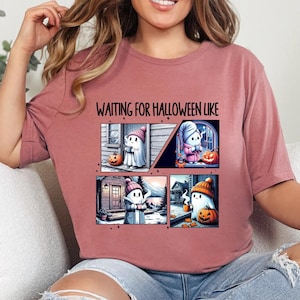 Waiting for Halloween Adult Tshirt