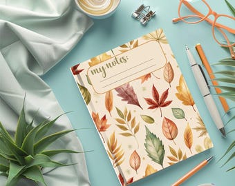 Autumn Leaves Digital Notebook, US Letter, GoodNotes (PDF)