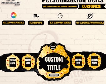 Customize IWGP V4 world Heavyweight championship belt.