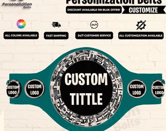 Customize WBC Boxing championship belt.