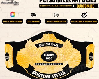 Customize Wing Eagle Heavyweight championship belt.