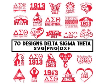 Delta Sigma Theta SVG Bundle:  DST 1913 Sorority Aeo PNG Designs (Digital Download), Delta Sigma Theta Png