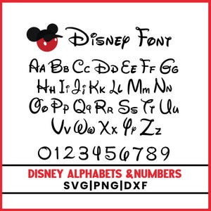 Disney Font, Micky Letter Alphabet, Mouse Font SVG, Kids Font, Digital Font Download, PNG Font, Mouse Alphabet, Kids Font, TTF, Comic Font