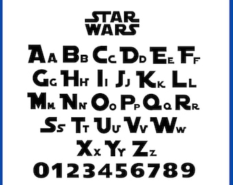 Star Wars Font SVG: Alphabet & Clipart Bundle (TTF, PNG, Cricut Ready)
