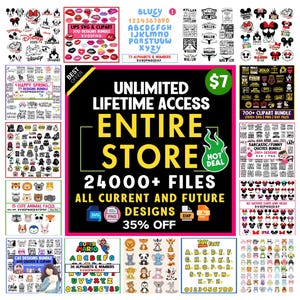 Entire Shop Bundle | All Shop SVG Bundle, Mega SVG Bundle | Unlimited Lifetime Access | Whole Store Bundle | Entire Store Shop | Whole Shop