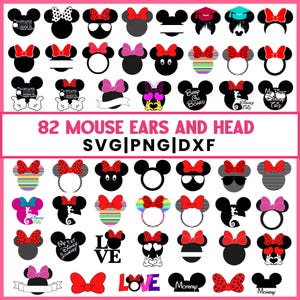 Mouse Head SVG, Mouse Ears Svg Bundle, Making Family Memories, Family Vacation Svg, Cute Cartoon Mouse, Mouse Svg Bundle, Mouse Clipart