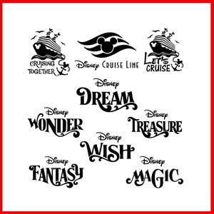 Cruzeiro SVG, Pacote de Clipart PNG de Cruzeiro Mickey, Pacote de Navio de Cruzeiro SVG, Pacote de Logotipo de Nomes de Navios de Cruzeiro Mouse - Tesouro Fantasia Sonho Desejo Maravilha Magia