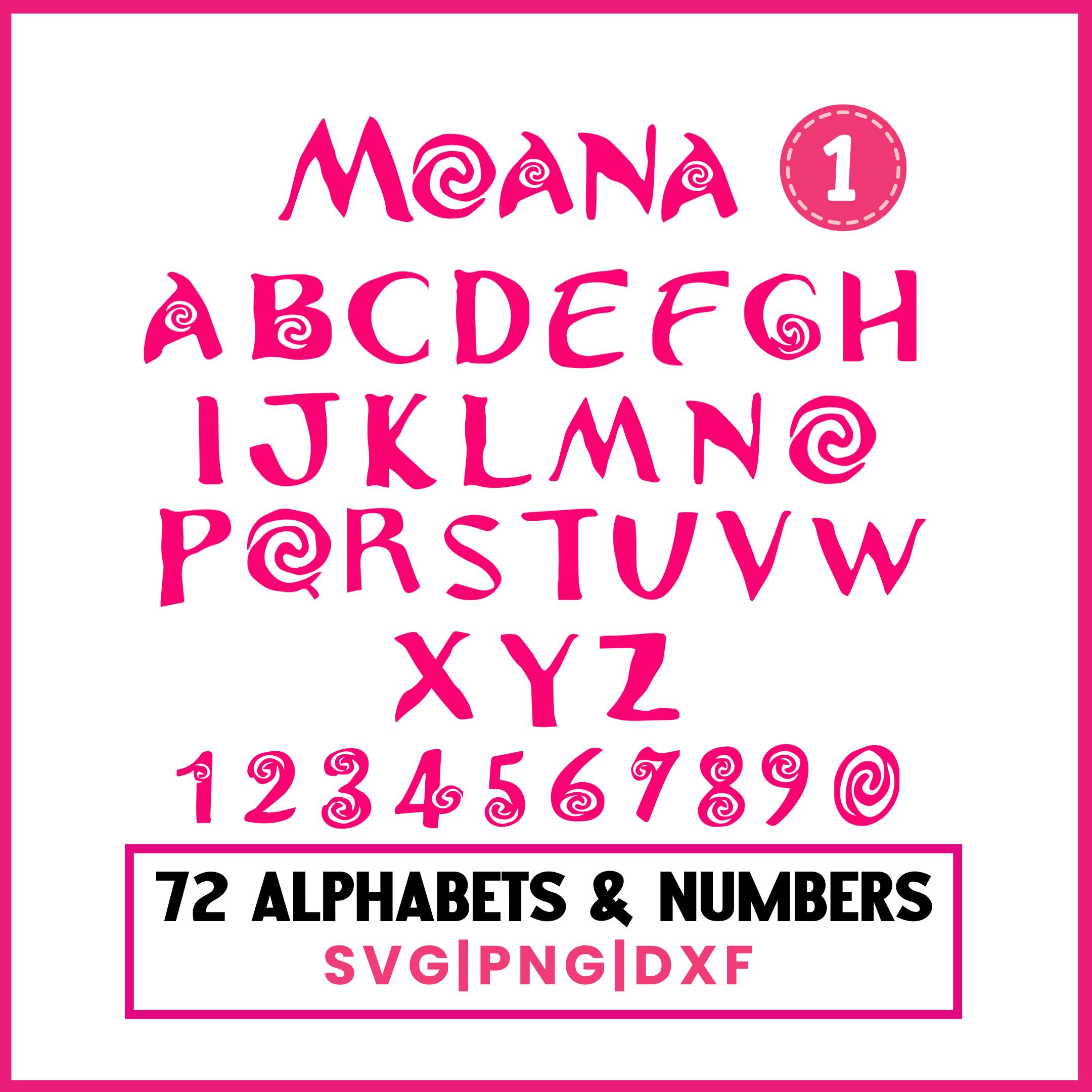 Moana letters font - Etsy 日本