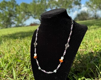 The Shroomie // Tree Agate Dainty Necklace