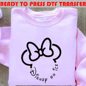 Transfert Dtf Disney on Ice, Ready o Press Disney on Ice, Disney Minnie on Ice Dtf, t-shirt Disney on Ice 2025 Dtf, famille Disney Dtf, Disney Dtf