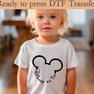 Transfert Dtf Disney on Ice, prêt à l&#39;emploi Disney on Ice, tee-shirt Dtf Mickey on Ice Disney, Dtf Disney on Ice 2025, famille Dtf Disney, Dtf Disney