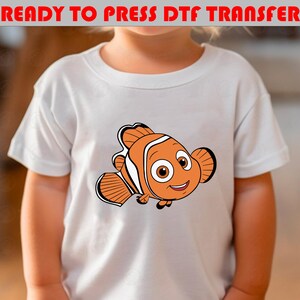 Transfert Dtf Le Monde de Nemo Disney, Nemo et ses amis prêts à imprimer, T-shirt Dtf Finding Nemo Dtf, Crush and Squirt Dtf, Pixar Nemo Matching Dtf