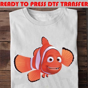 Transfert Dtf Le Monde de Nemo Disney, Nemo et ses amis prêts à imprimer, T-shirt Dtf Finding Nemo Dtf, Crush and Squirt Dtf, Pixar Nemo Matching Dtf