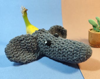 Calentador de pene de elefante de crochet, regalo divertido para él