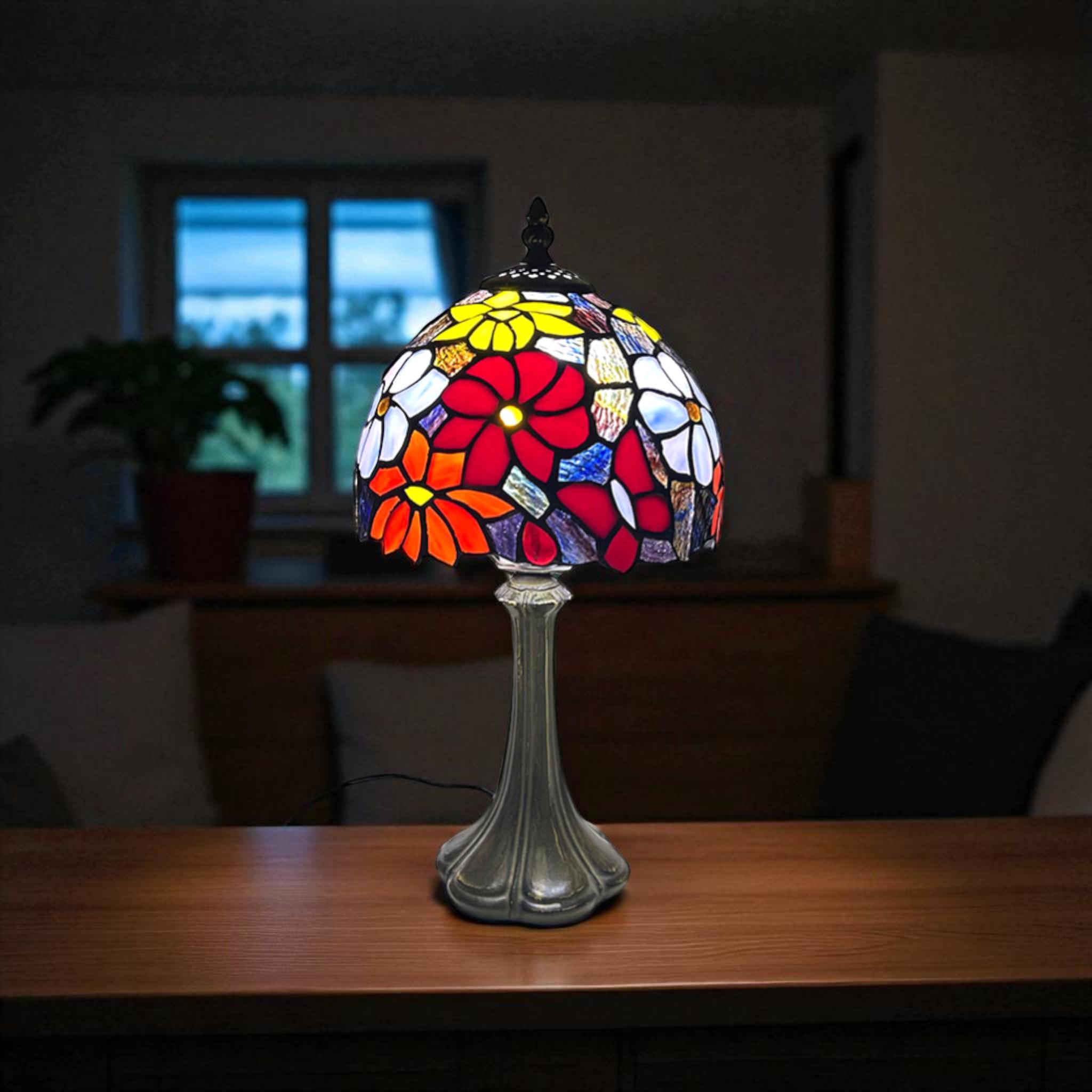 テーブルランプ ステンドグラスの温かみ 照明 インテリア ステンド