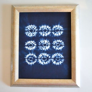 Wall Print Indigo Textile Art / Giclee Art Print / Modern Home Decor / Blue Decor / Shibori Print