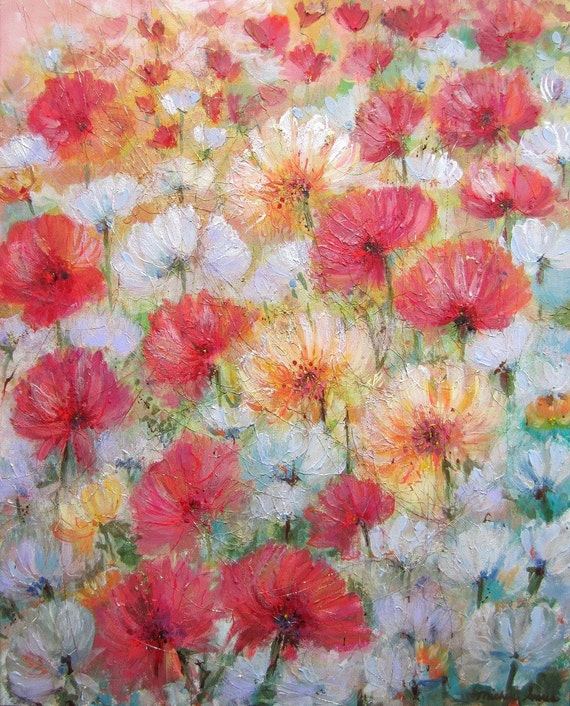 Poppies Painting Print 8 x 10 Art Print Floral Print | Etsy