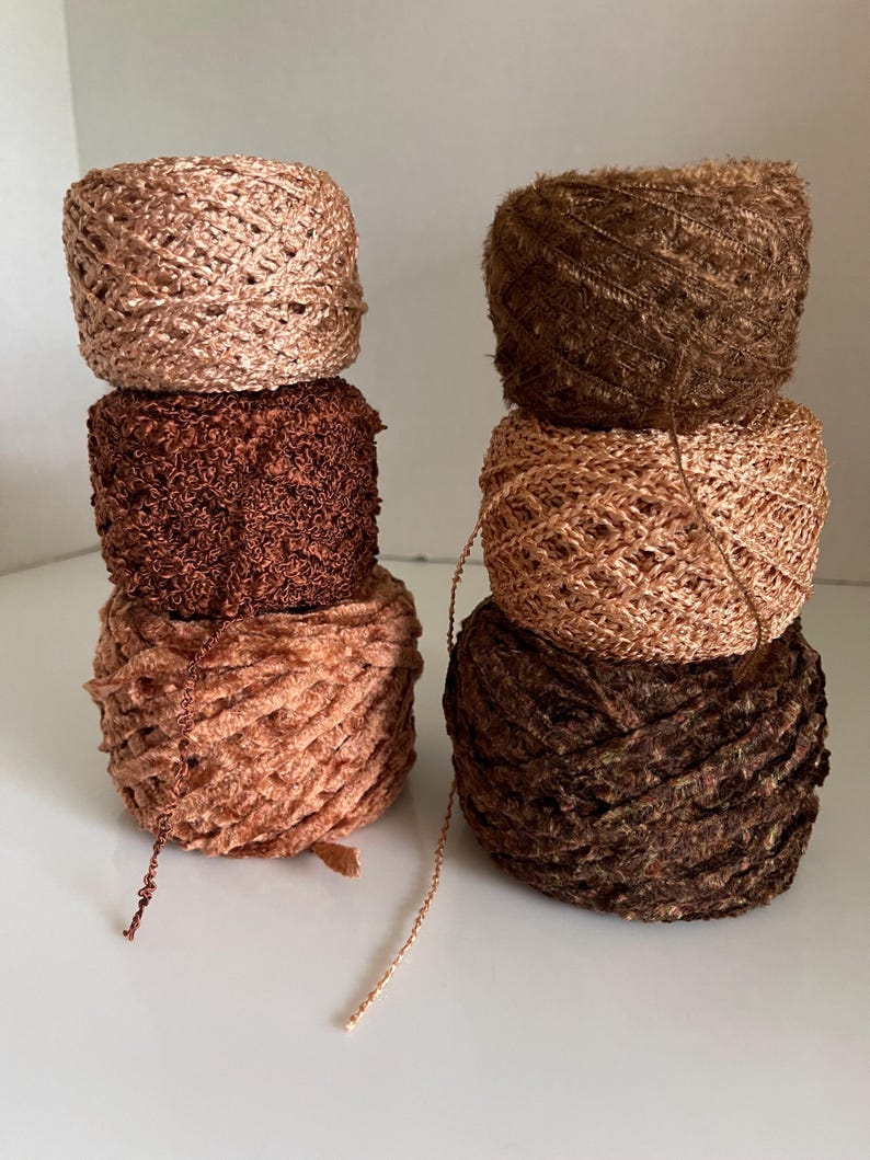 Yarn Stack Terracotta Bloom Yarn Sampler Set - Curated Fiber Bundle in Warm Earth ...