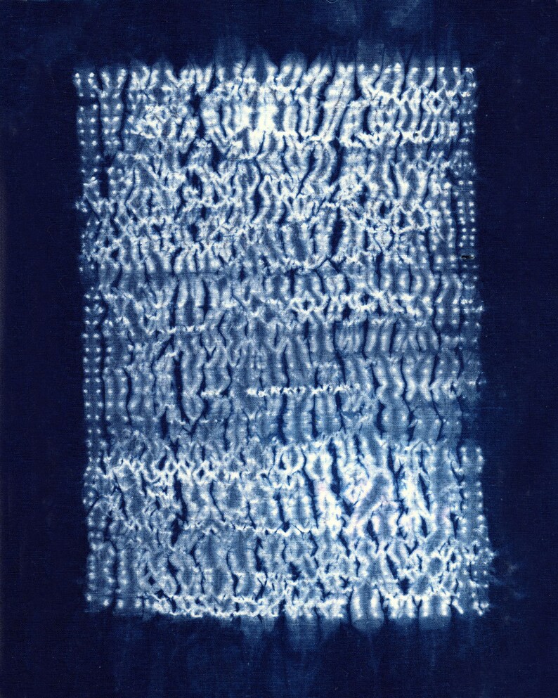 Shibori Art / Textile Wall Art / Giclee Print / Traditional Etsy
