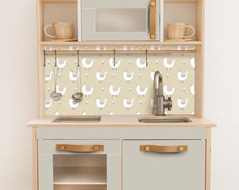 Ikea Duktig Kitchen Stickers, Colorful Play Kitchen Makeover Kit